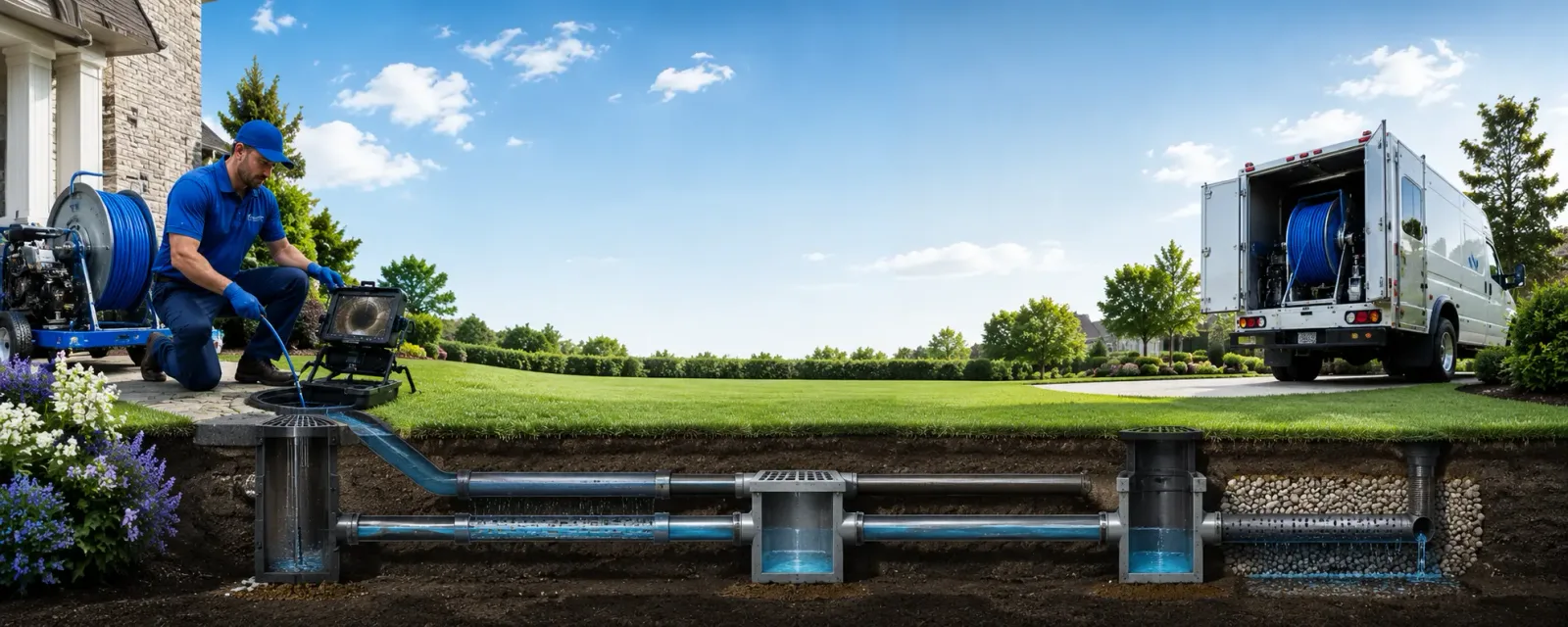 Outdoor drain cleaning information for Cascilla, MS